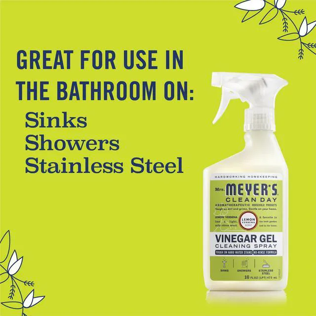 Alt view image 5 of 6 - Mrs. Meyer's Clean Day Vinegar Gel Cleaning Spray, Lemon Verbena, 16 fl oz