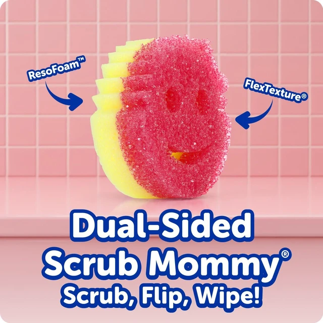 Alt view image 5 of 6 - Scrub Mommy Kitchen Sponges - Dual-Sided Non-Scratch Dish Sponges for Multi-Surface Cleaning, 3 Count