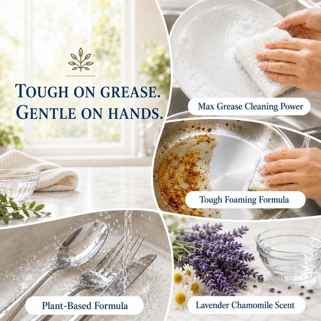 Alt view image 7 of 7 - Ginger Lily Farms Botanicals Liquid Dish Soap 24oz Lavender Chamomile