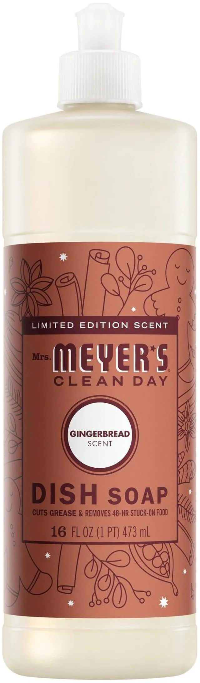 Main image of Mrs. Meyer's Clean Day Liquid Dish Soap, Gingerbread, 16 fl oz