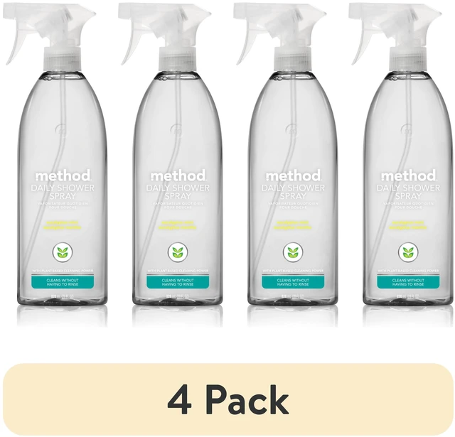 Main image of Method Daily Shower Spray Cleaner, Eucalyptus Mint, 28 fl oz, 4 Pack