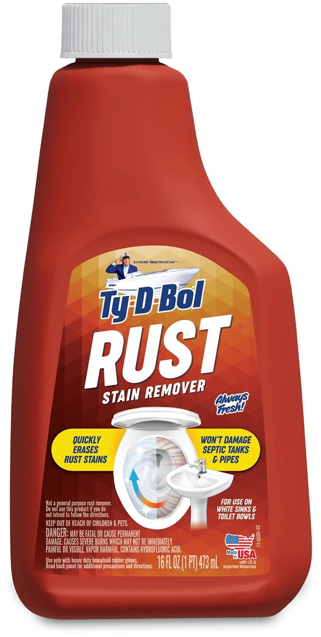 Main image of Ty-D-Bol Rust Remover Sink and Toilet Bowl Cleaner Liquid, 16 fl oz