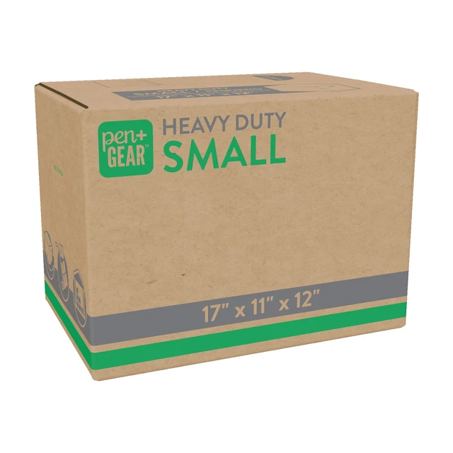 Alt view image 3 of 6 - Pen+Gear Small Heavy Duty Kraft Moving Box, 10-Pack, 17L x 11W x 12H