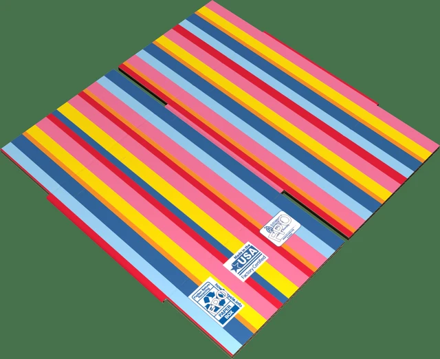 Alt view image 3 of 7 - Packed Party Small Shipping Box 6" x 6" x 6" Striped Print, 3 Pack
