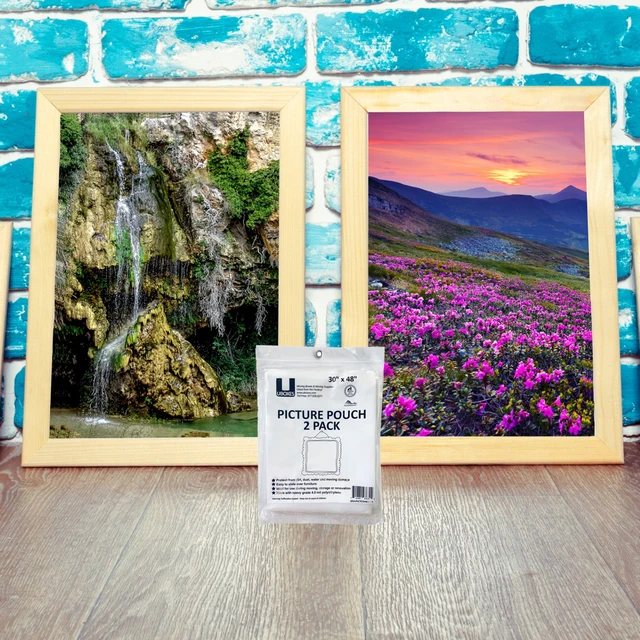 Alt view image 5 of 7 - UBMOVE 2 Pouches for Picture Moving Boxes, 30x48", Protect from Dust & Moisture
