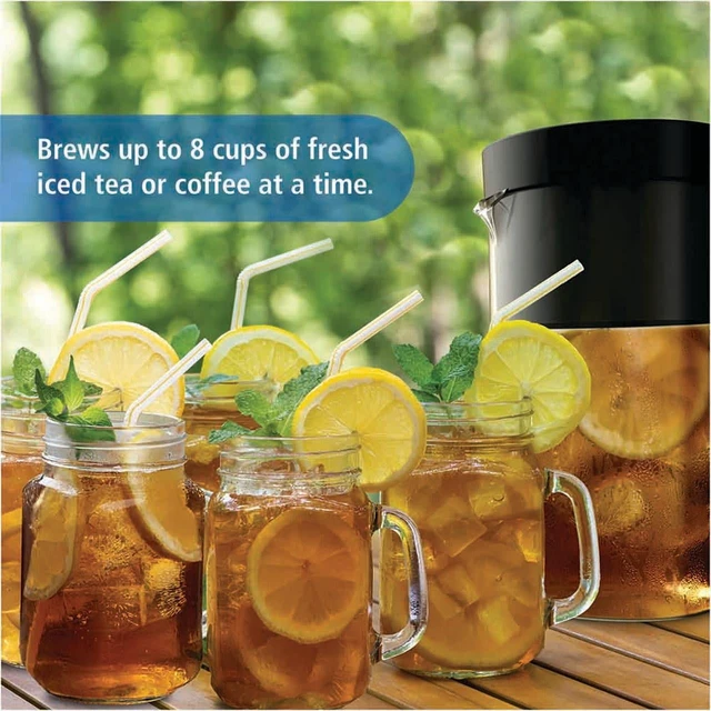 Alt view image 6 of 6 - Mainstays 2-Quart 8-Cup Iced Tea and Iced Coffee Maker