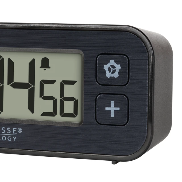 Alt view image 3 of 6 - La Crosse Technology Digital Mini Magnetic Alarm Clock with Stopwatch