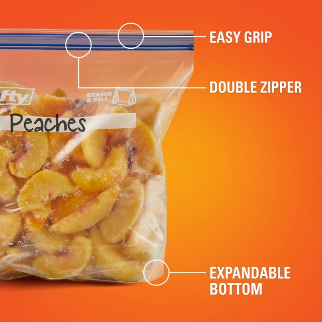 Alt view image 4 of 5 - Hefty Press to Close Half Gallon Freezer Bags, 40 Count