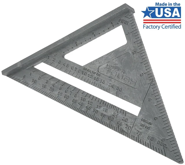 Main image of Hyper Tough 7in Gray Plastic Rafter Square