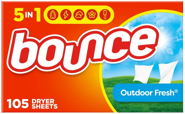 Main image of Bounce Dryer Sheets, Outdoor Fresh Scent, 105 Count