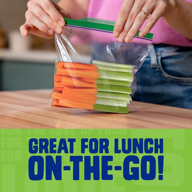 Alt view image 2 of 5 - Ziploc EasyGuide Texture Grip 'n Seal Technology Sandwich Bags, Food Storage, Zipper, 300 Count