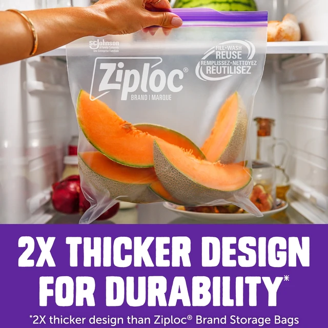 Alt view image 2 of 6 - Ziploc Heavy Duty Gallon Storage Bags, Seal Top Closure, 10 Ct