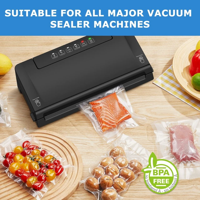 Alt view image 4 of 5 - Mainstays Vacuum Sealer Bags, Gallon, 11in x 14in, 15Count, BPA-Free, for Food Storage and Sous Vide, Works with All Brands Food Vacuum Sealer Machines