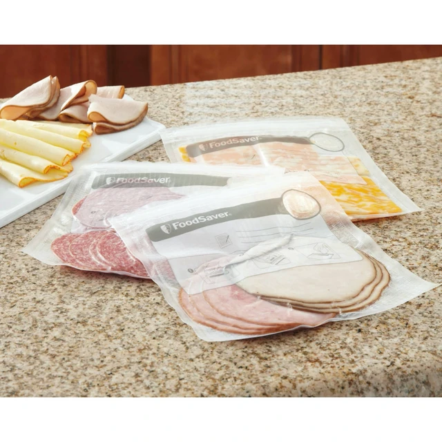 Alt view image 2 of 6 - FoodSaver FreshSaver 1Gallon Zipper Bags 12-Pack
