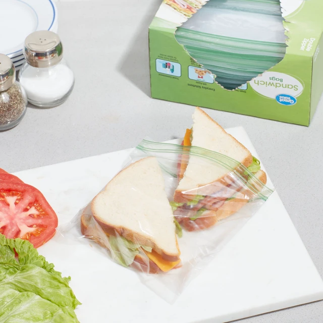 Alt view image 5 of 6 - Double Zipper Sandwich Bags, 300 Count, Great Value