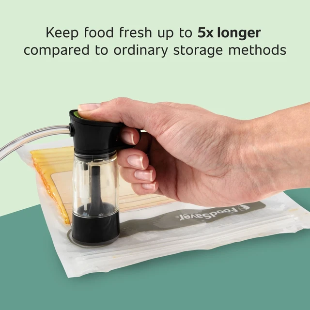 Alt view image 4 of 6 - FoodSaver Quart Zipper Vacuum Sealer Bags for Handheld Sealers (8"x9"), 18-Count, BPA-Free, for Food Storage & Meal Prep, Works with FoodSaver Machines