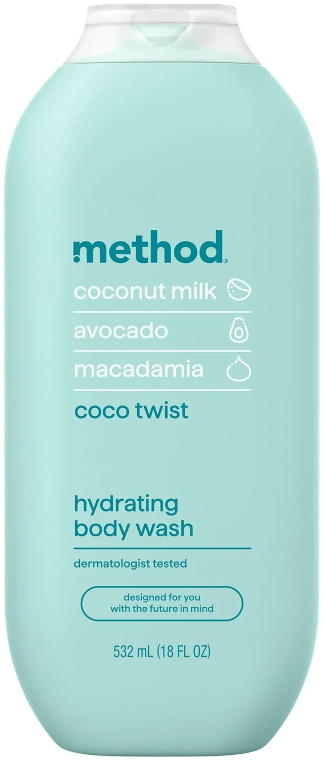 Main image of Method Body Wash Coco Twist 18fl oz - Paraben-Free, Coconut Milk, Avocado & Macadamia