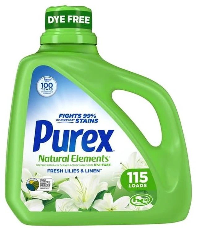 Main image of Purex Natural Elements Liquid Detergent, Fresh Lilies & Linen, 150 fl oz, 115 loads