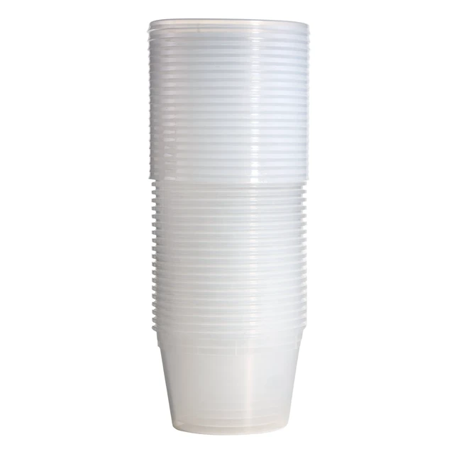 Alt view image 4 of 6 - Mainstays 16 oz Plastic Deli Containers, 40 Pieces, Meal Prep and Batch Cooking