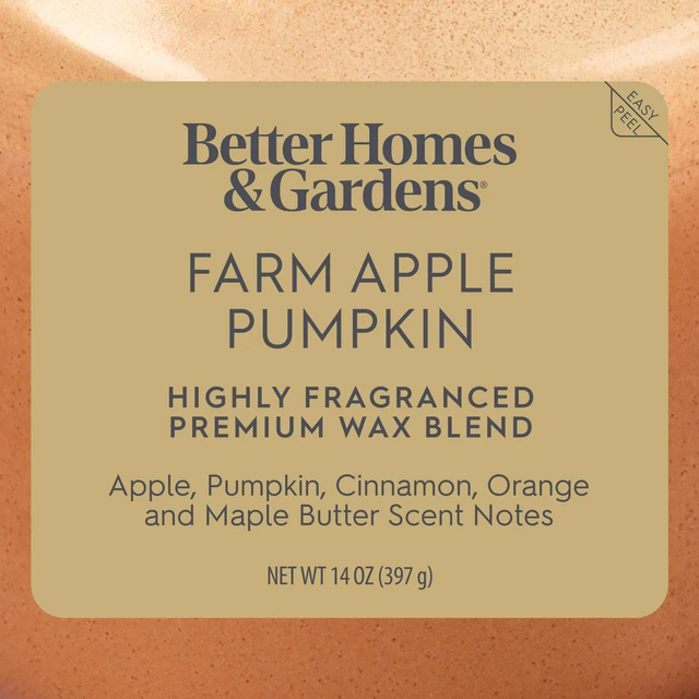 Alt view image 2 of 6 - Better Homes & Gardens 2-Wick Jar Candle, Farm Apple & Pumpkin, 14oz
