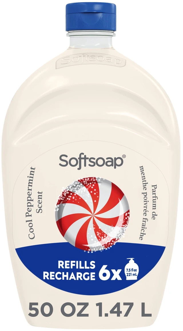 Main image of Softsoap Limited Edition Liquid Hand Soap, Cool Peppermint Scent, 50fl oz Bottle