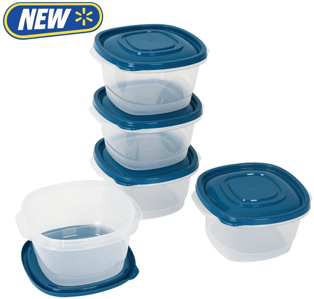 Main image of Mainstays Semi Durable Food Storage Containers 5.2 Cup 5 Pack