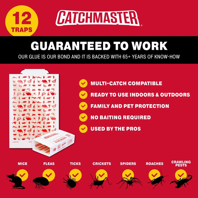 Alt view image 4 of 5 - Catchmaster Solid Home Pest Traps Value Pack, 12 Count