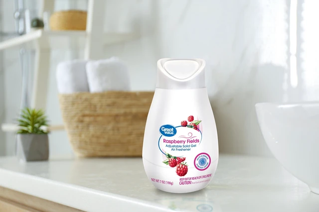 Alt view image 2 of 6 - Great Value Adjustable Solid Gel Cone Air Freshener, Raspberry Fields, 7 oz, 4 Pack