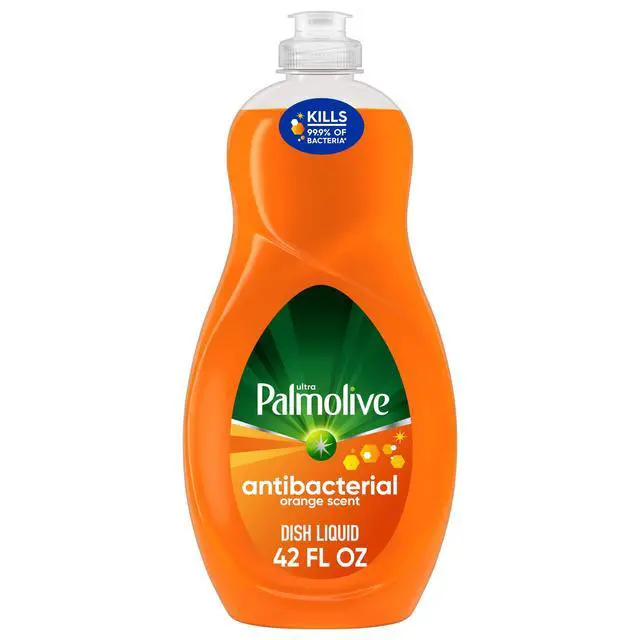 Alt view image 5 of 7 - (2 pack) Ultra Palmolive Antibacterial Dish Liquid, Orange Scent, Mess-Free, Easy-Flip Cap, 42 fl oz
