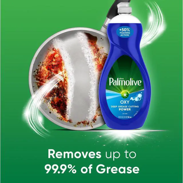 Alt view image 6 of 6 - Palmolive Ultra Oxy Liquid Dish Soap, Deep Grease Cutting, No Soaking Needed, 32.5 fl oz