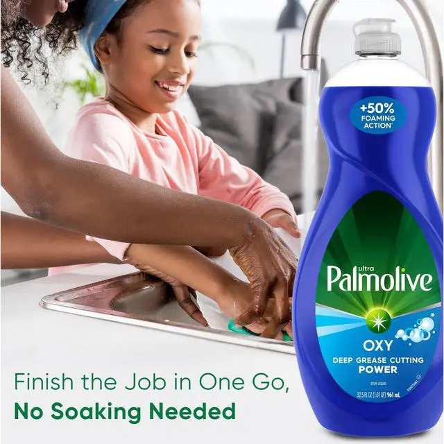 Alt view image 4 of 6 - Palmolive Ultra Oxy Liquid Dish Soap, Deep Grease Cutting, No Soaking Needed, 32.5 fl oz
