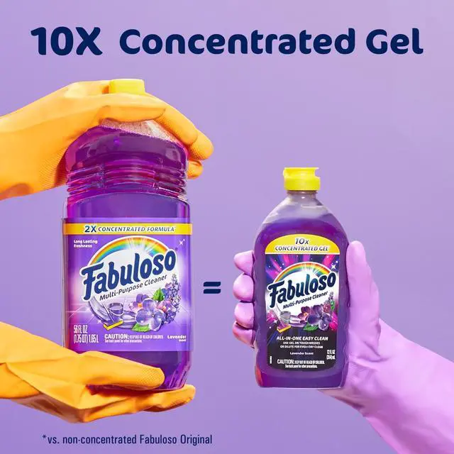 Alt view image 6 of 7 - Fabuloso 10X Concentrated Gel, Multi-Purpose Cleaner, Toilet Cleaner, Floor Cleaner, Lavender Scent, 12 fl oz Bottle