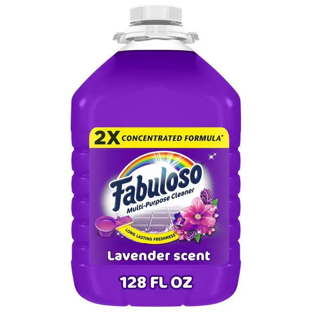 Alt view image 6 of 6 - Fabuloso 2X Multi-Purpose Cleaner, No Rinse Floor Cleaner, Lavender Scent, 128 fl oz