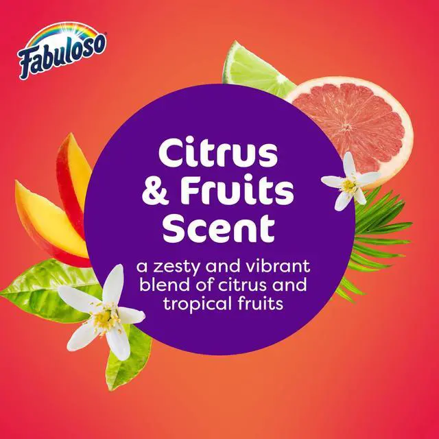 Alt view image 5 of 7 - (3 pack) Fabuloso 2X Multi-Purpose Cleaner with Baking Soda, Citrus and Fruits Scent, 56 fl oz