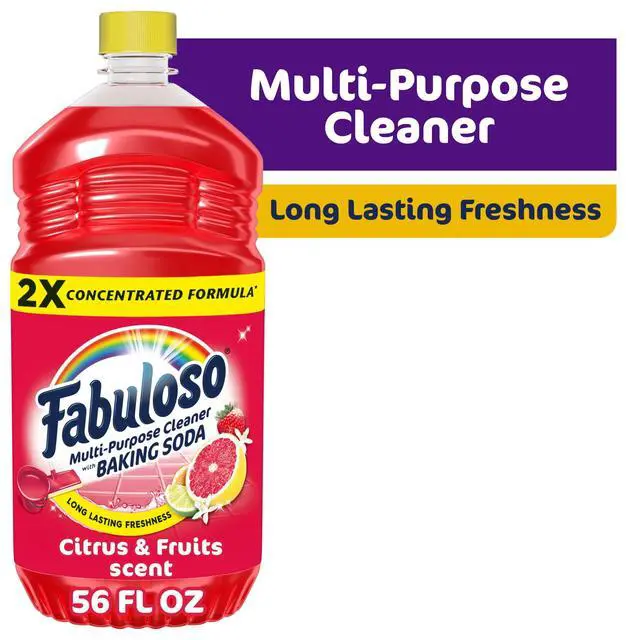 Alt view image 3 of 7 - (3 pack) Fabuloso 2X Multi-Purpose Cleaner with Baking Soda, Citrus and Fruits Scent, 56 fl oz