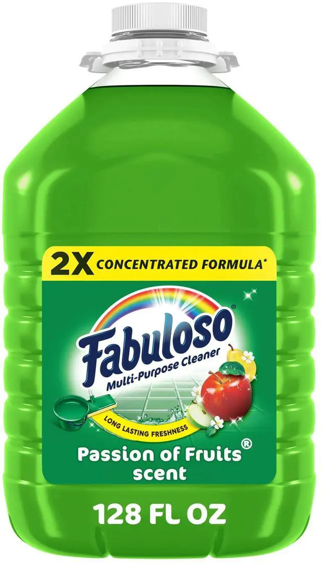 Main image of Fabuloso 2X Multi-Purpose Cleaner, No Rinse Floor Cleaner, Passion of Fruits Scent, 128 fl oz
