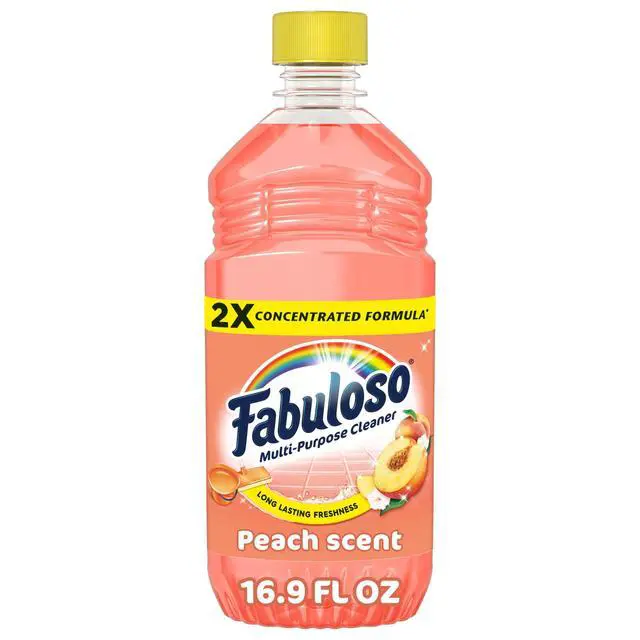 Alt view image 2 of 7 - (3 pack) Fabuloso 2X Multi-Purpose Cleaner, No Rinse Floor Cleaner, Peach Scent, 16.9 fl oz