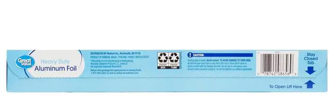 Alt view image 5 of 6 - Great Value Heavy Duty Aluminum Foil, 50 sq ft