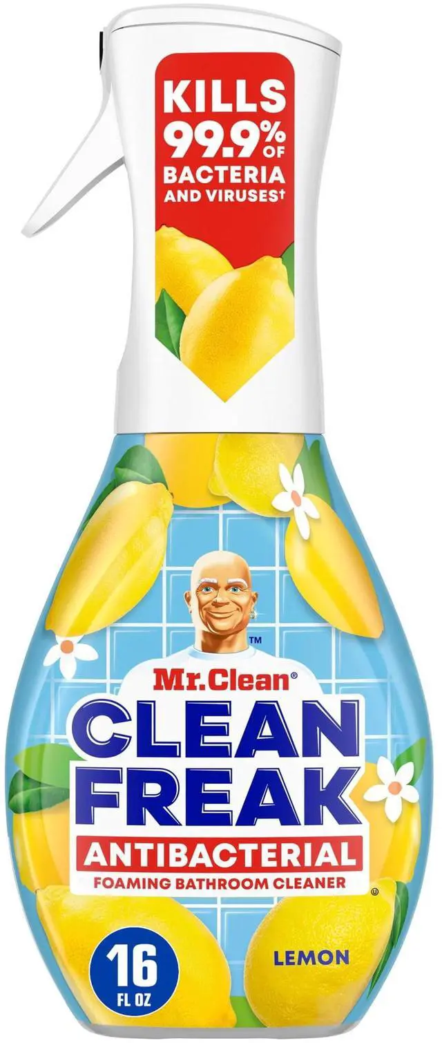 Main image of Mr. Clean Clean Freak Lemon Scent Antibacterial Multi-Purpose Bath Cleaner, 16 Fl Oz