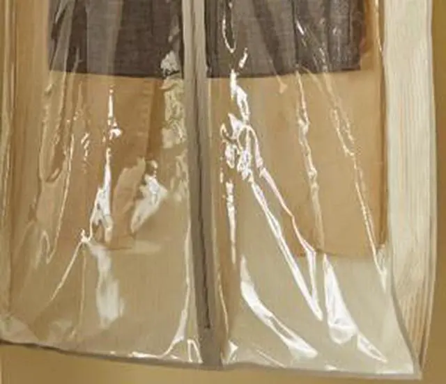 Alt view image 4 of 6 - Mainstays Hanging Canvas Garment Bag for Suits and Dresses