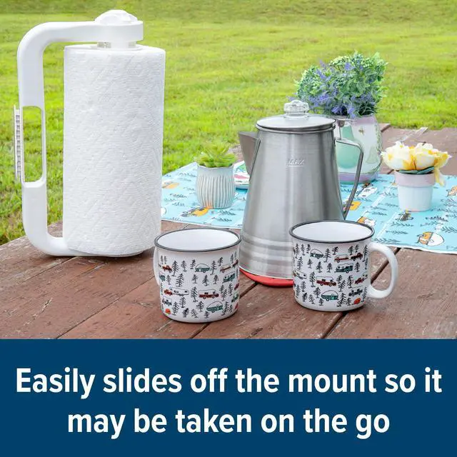 Alt view image 5 of 6 - Camco Mountable Paper Towel Holder, Portable Design (57114)