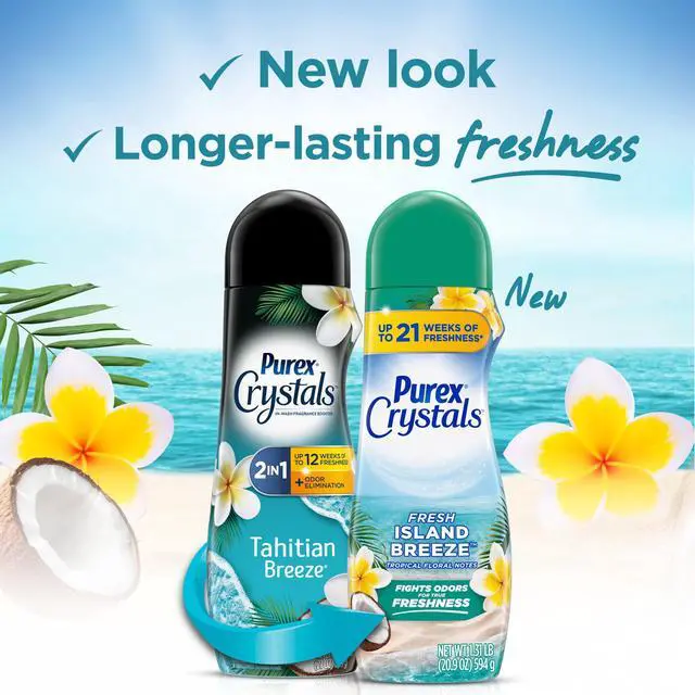 Alt view image 4 of 7 - (3 pack) Purex Crystals Scent Booster, Fresh Island Breeze, 21oz