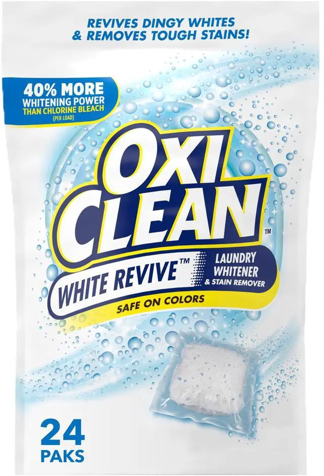 Main image of OxiClean White Revive Laundry Whitener and Laundry Stain Remover Power Paks, 24 Count