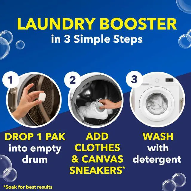 Alt view image 2 of 6 - OxiClean White Revive Laundry Whitener and Laundry Stain Remover Power Paks, 24 Count