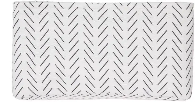 Alt view image 3 of 7 - Mainstays Black and White Lines Canvas Fabric Decorative Storage Basket with Handles, 15 in x 8 in x 11 in