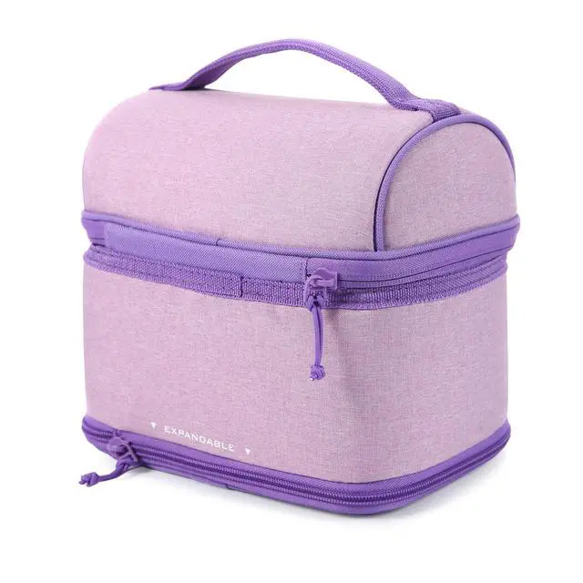 Alt view image 3 of 5 - Arctic Zone Lavender Purple Expandable Lunch Box with Thermal Insulation and Ice Pack