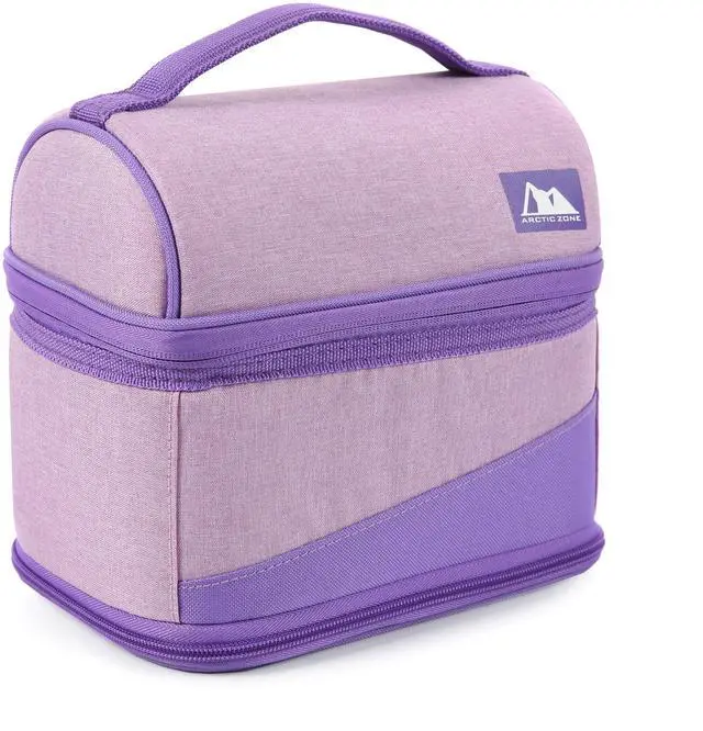 Main image of Arctic Zone Lavender Purple Expandable Lunch Box with Thermal Insulation and Ice Pack