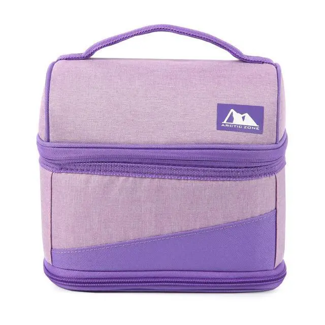 Alt view image 5 of 5 - Arctic Zone Lavender Purple Expandable Lunch Box with Thermal Insulation and Ice Pack