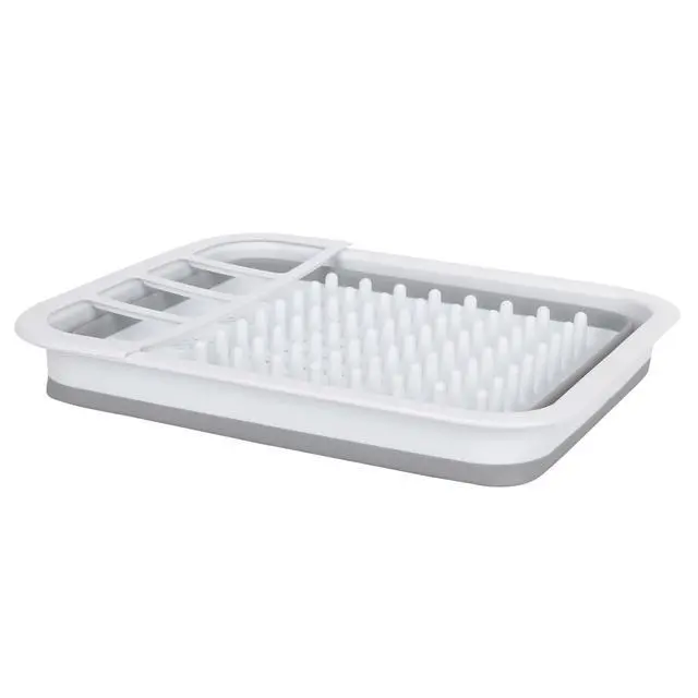 Alt view image 2 of 6 - Auto-Drive, RV Collapsible Dish Drainer with Built-in-Utensil Organizer, Thermoplastic rubber