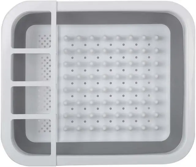 Alt view image 3 of 6 - Auto-Drive, RV Collapsible Dish Drainer with Built-in-Utensil Organizer, Thermoplastic rubber